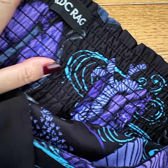 Japanese unisex samurai wide pants hakama goth trousers Japan size S m acdc rag - Picture 7 of 12